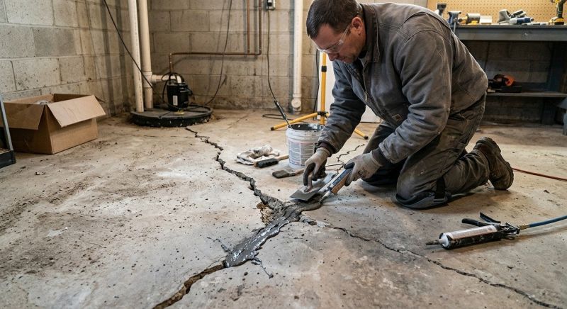 Cracked Basement Floor Repair in Lakeland, FL