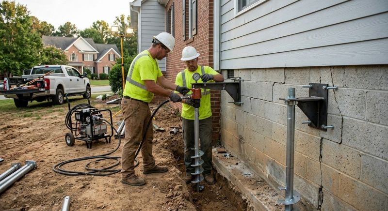 Helical Pile Installation in Lakeland, FL